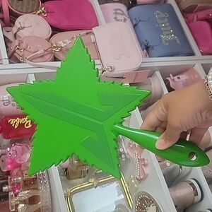 Jeffree Star green 420 handheld mirror
